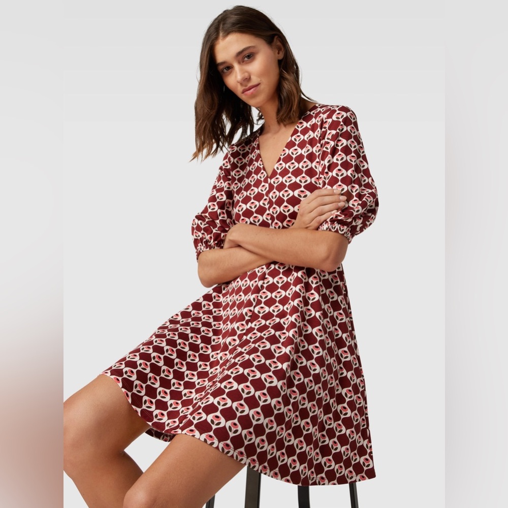 MAX MARA Cinghia Mini Dress in Rust